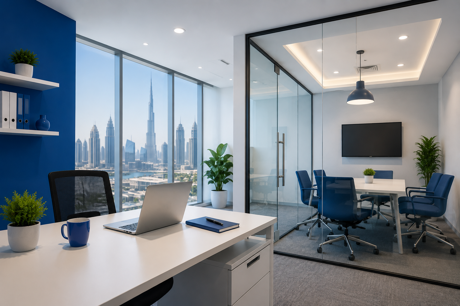 Dubai Office with Meeting Room